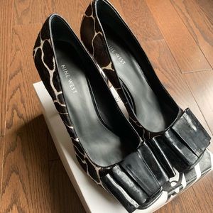 Nine West Ponyfur Peep Toe